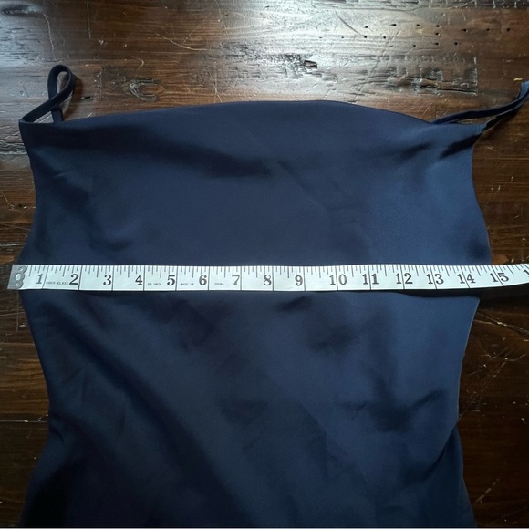 Urban Outfitters Mallory Cowl Neck Slip Dress Dark Blue XS excellent condition - Picture 9 of 9